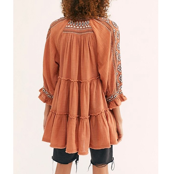 Free People Dreamweaver Embroidered Tunic - Picture 4 of 7